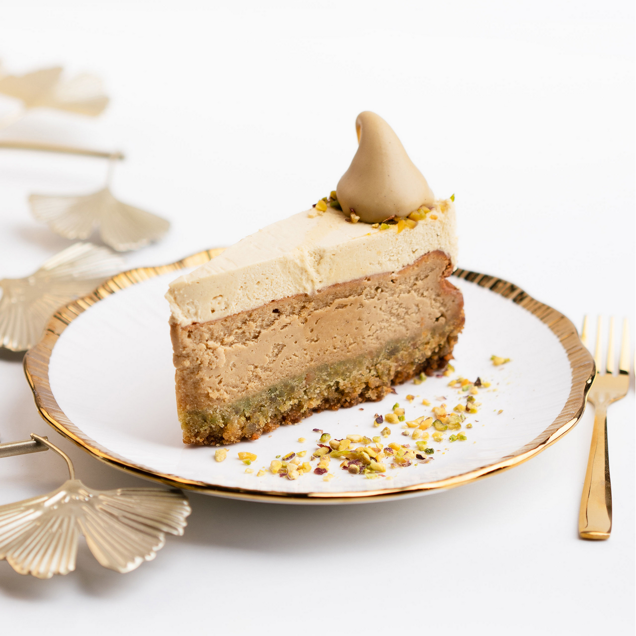 Pistachio cheesecake