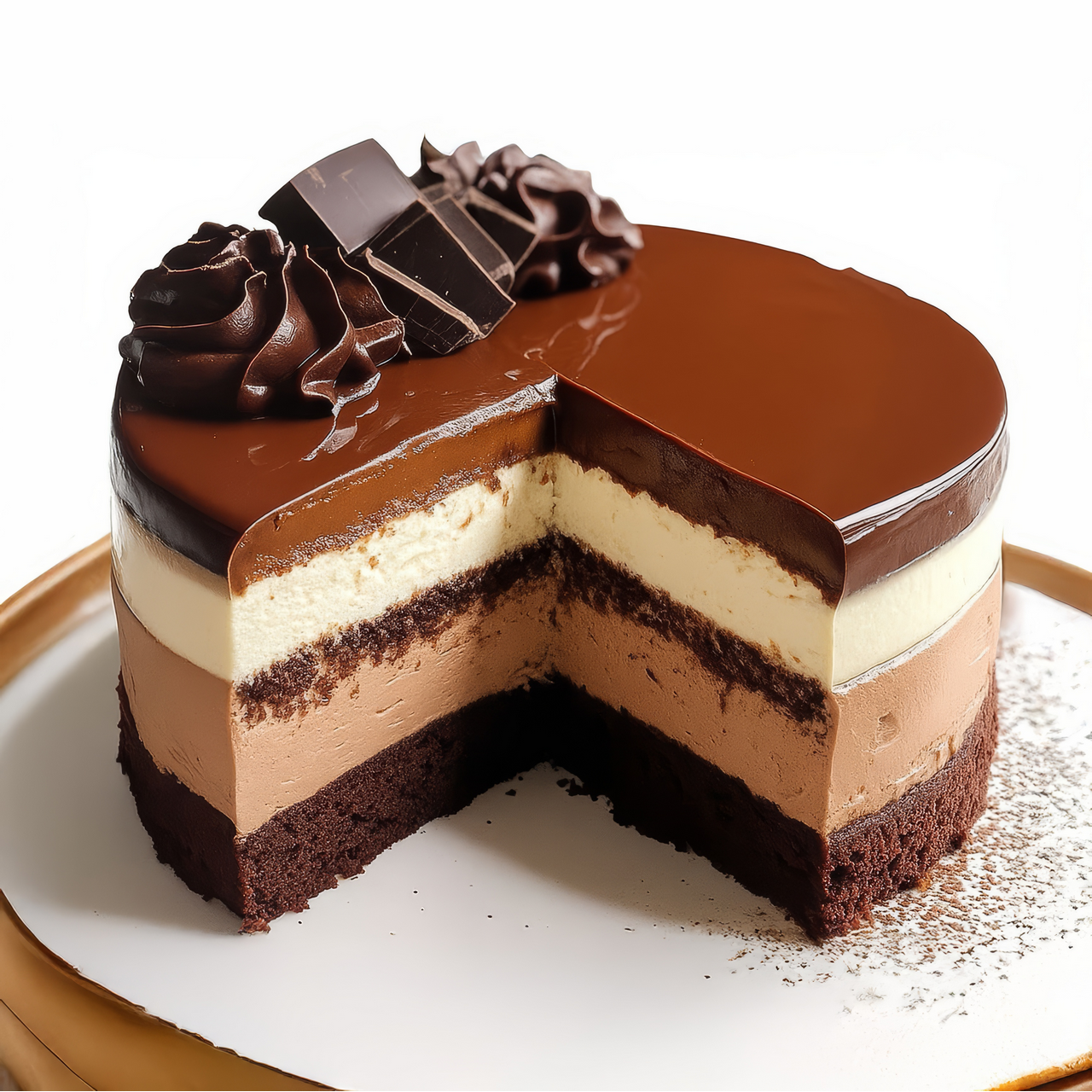 Csokis vaníliás torta