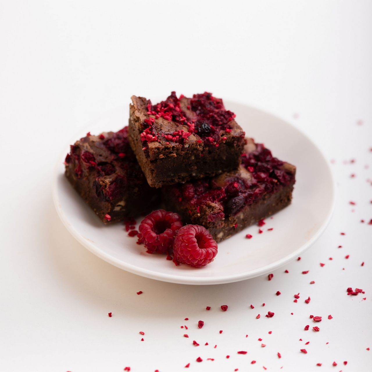 Brownie cu zmeură