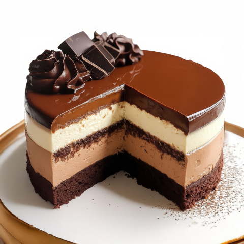 Tort de ciocolată și vanilie